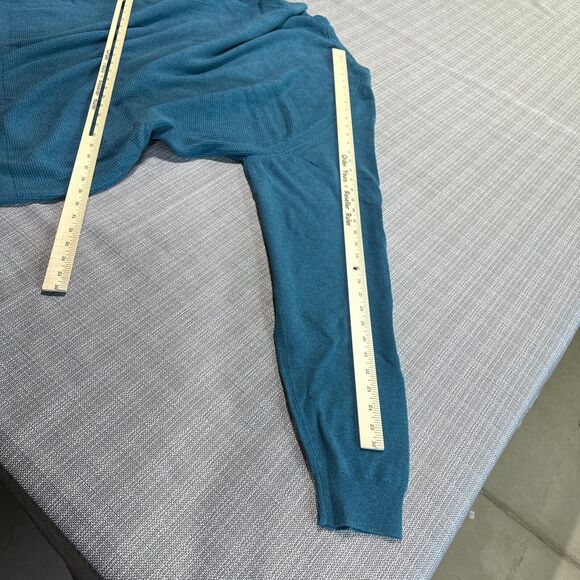 Cutter Buck Sweater Mens 3XLT Teal‎ Blue Thermal Pullover Outdoors Casual 2 - Picture 8 of 9